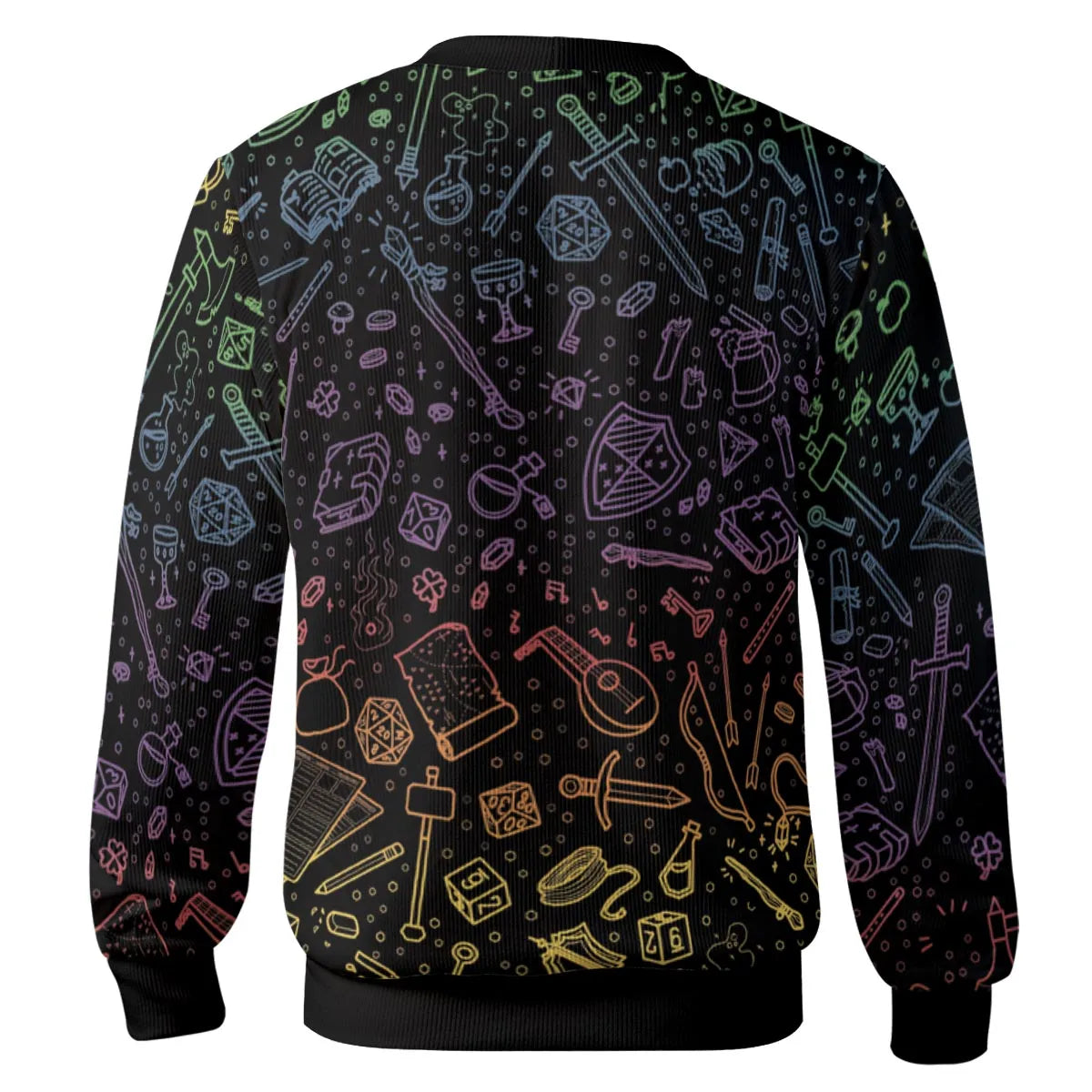 DnD Tabletop RPG Pattern Cardigan
