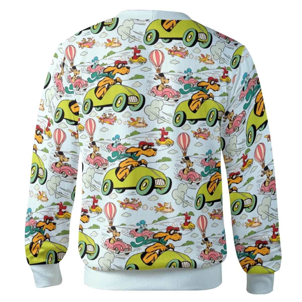 Whimsical Adventure Racing Dogs Cardigan