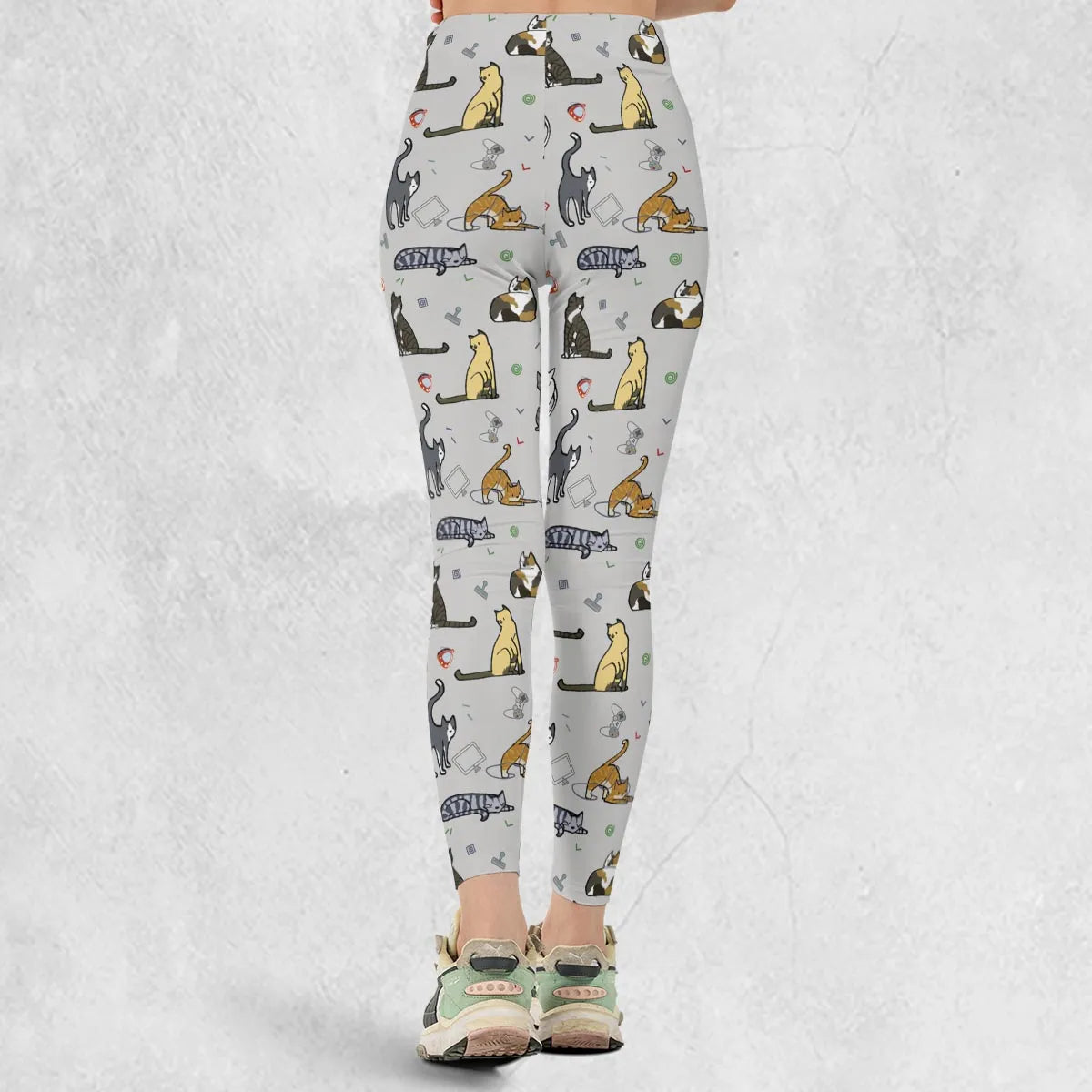 Cat the Gamer Pattern Legging