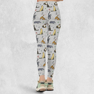 Cat the Gamer Pattern Legging