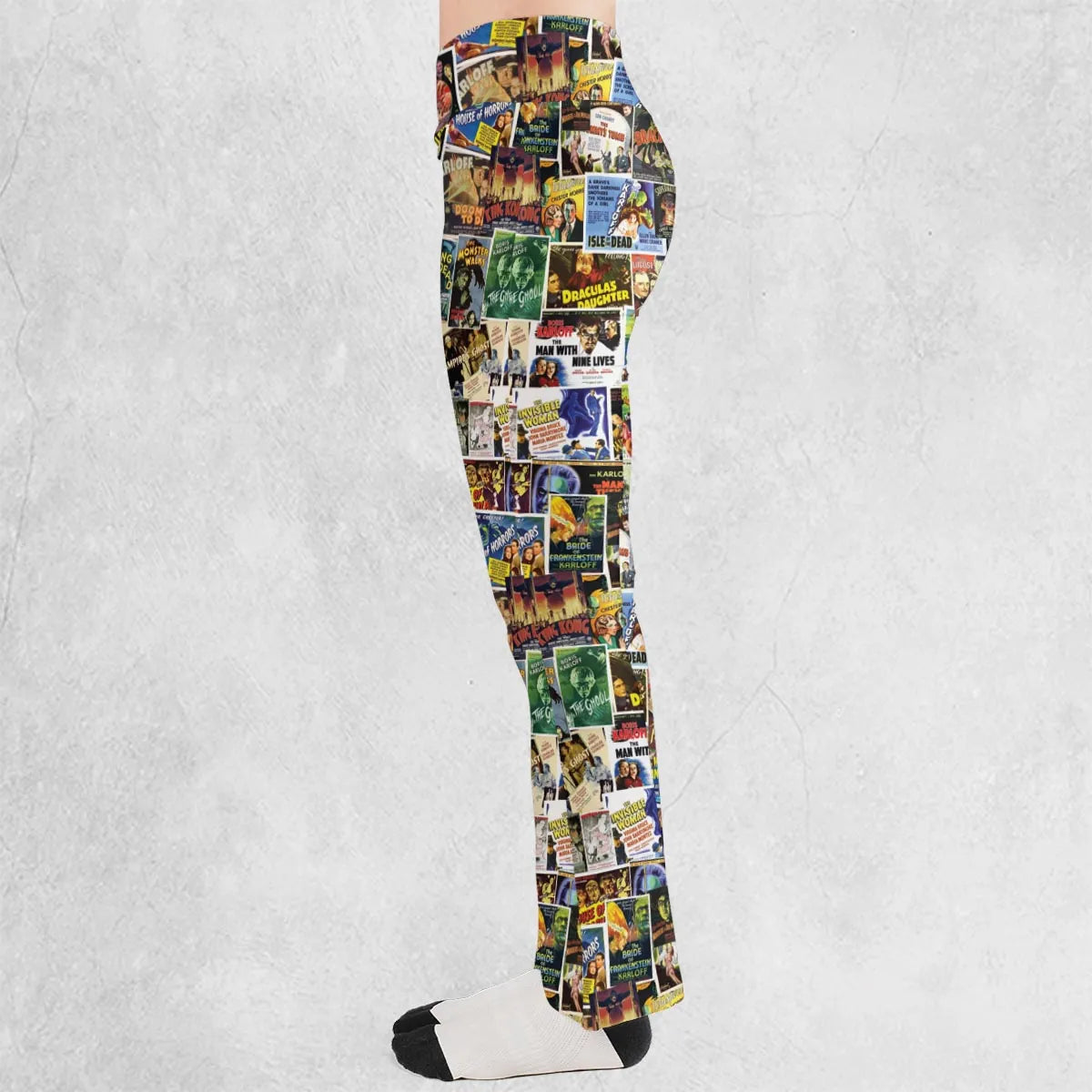 Vintage Horror Movies Flare Leggings