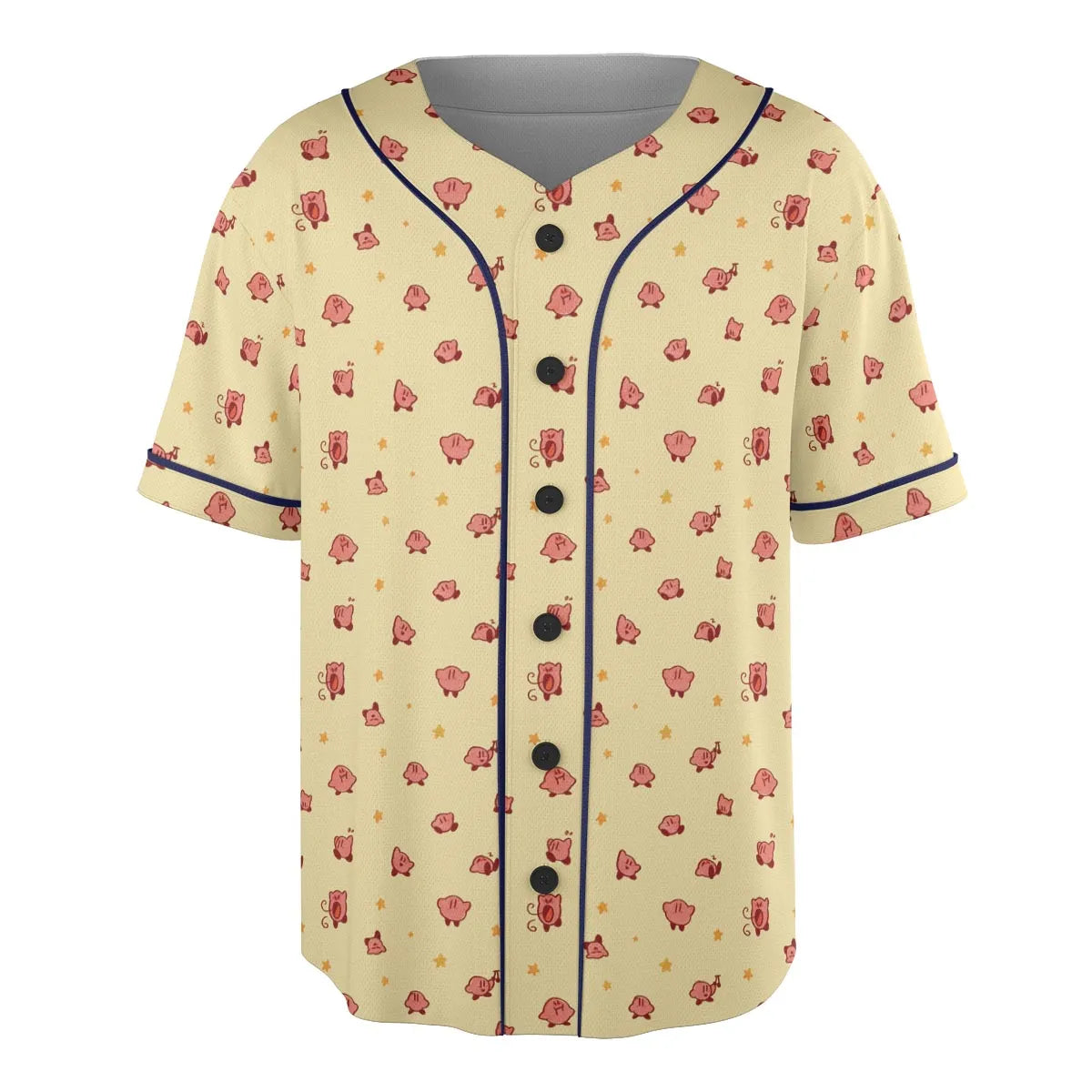 Nintendo Kirby Pattern Unisex Baseball Jersey