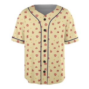 Nintendo Kirby Pattern Unisex Baseball Jersey