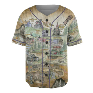 The Goonies Adventure Map Unisex Baseball Jersey