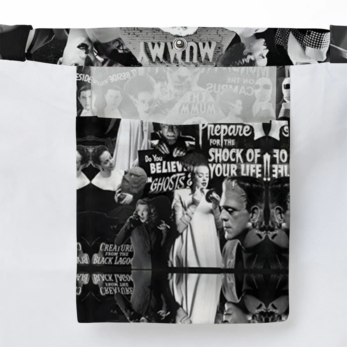 Universal Monsters Pattern Large Tote Bag