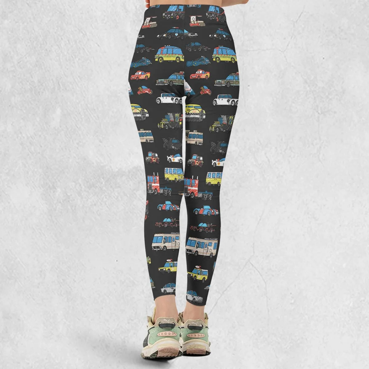 Movie Cars Pattern Legging
