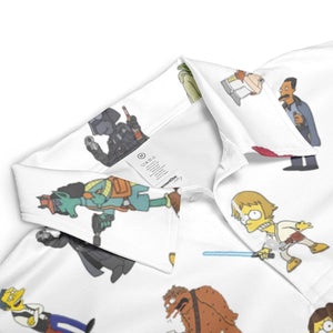 Simpsons Star Wars Mashup AOP Men/Women Polo Shirt