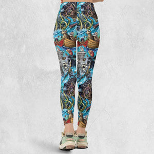 Travel And Fight Pirates of the Caribbean Legging