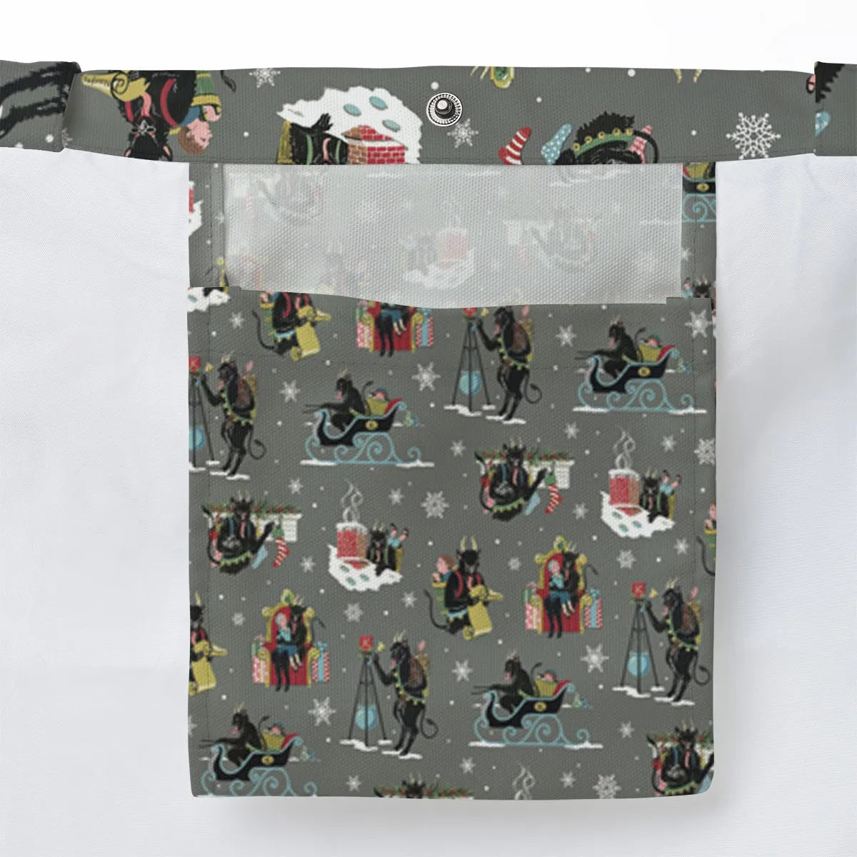 Unusual Christmas Krampus Large Tote Bag
