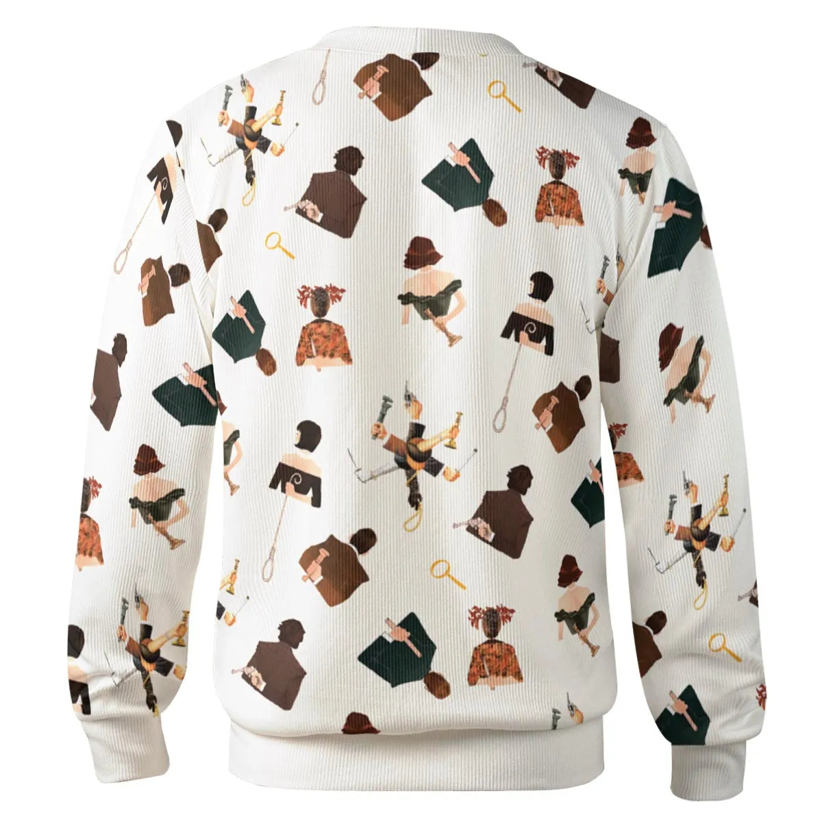 Clue The Movie Characters Pattern Cardigan