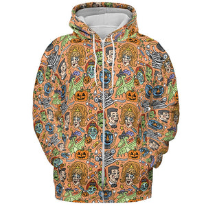 All-over Print Hoodie - EKM85NQ7 -  - 3