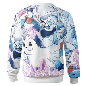 Winter Friends Pokemon Pattern Cardigan