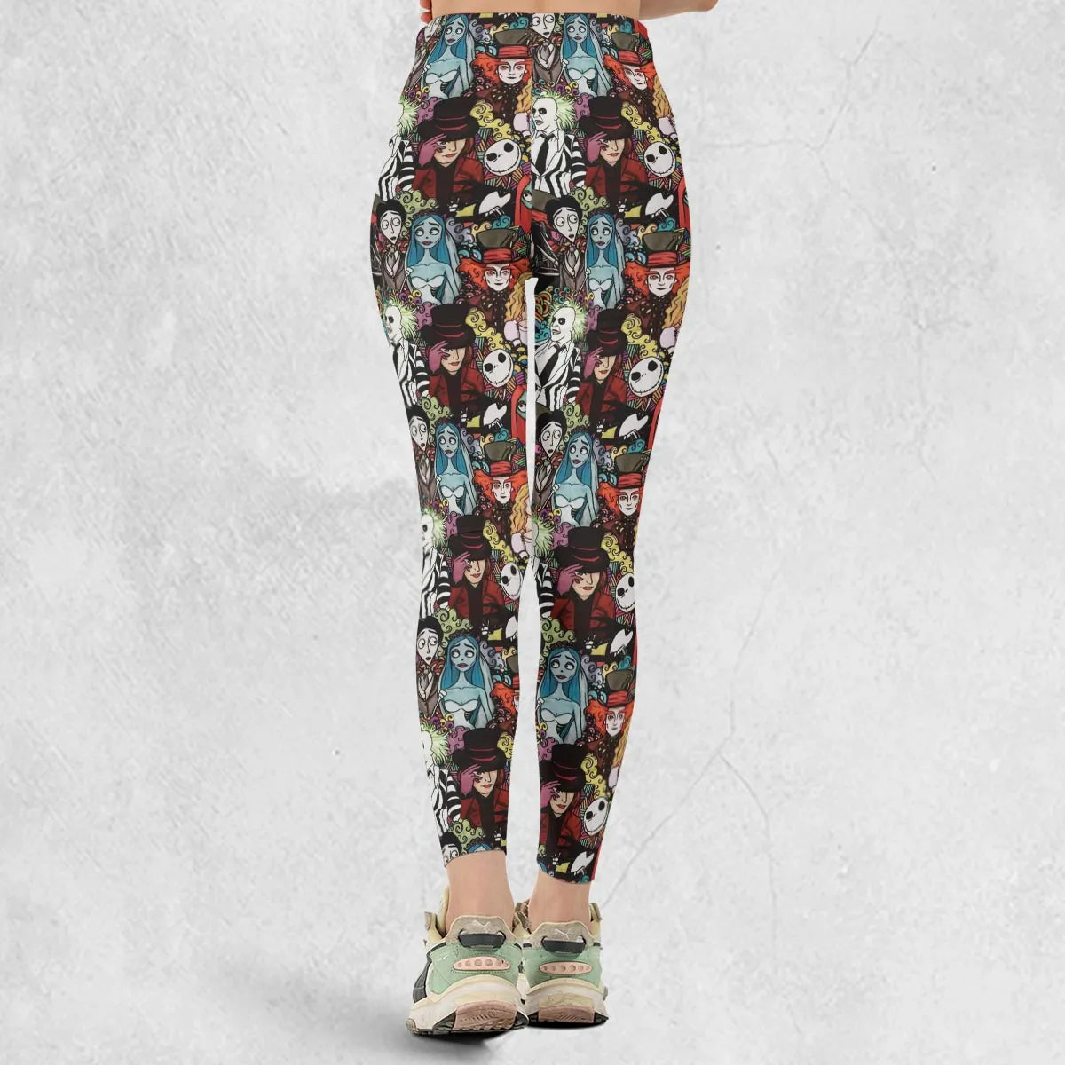 Tim Burton Characters Halloween Legging