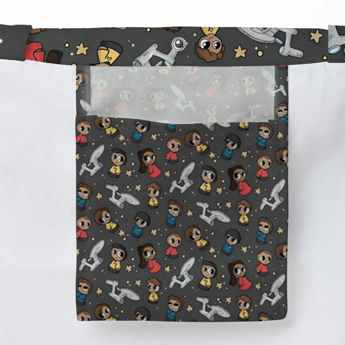 Cute Space Star Trek Large Tote Bag