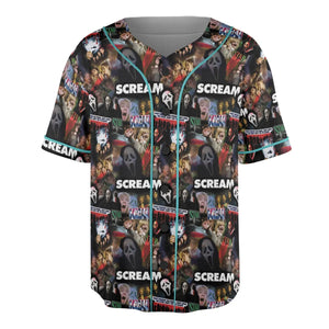 Slasher Chic Scream Unisex Baseball Jersey