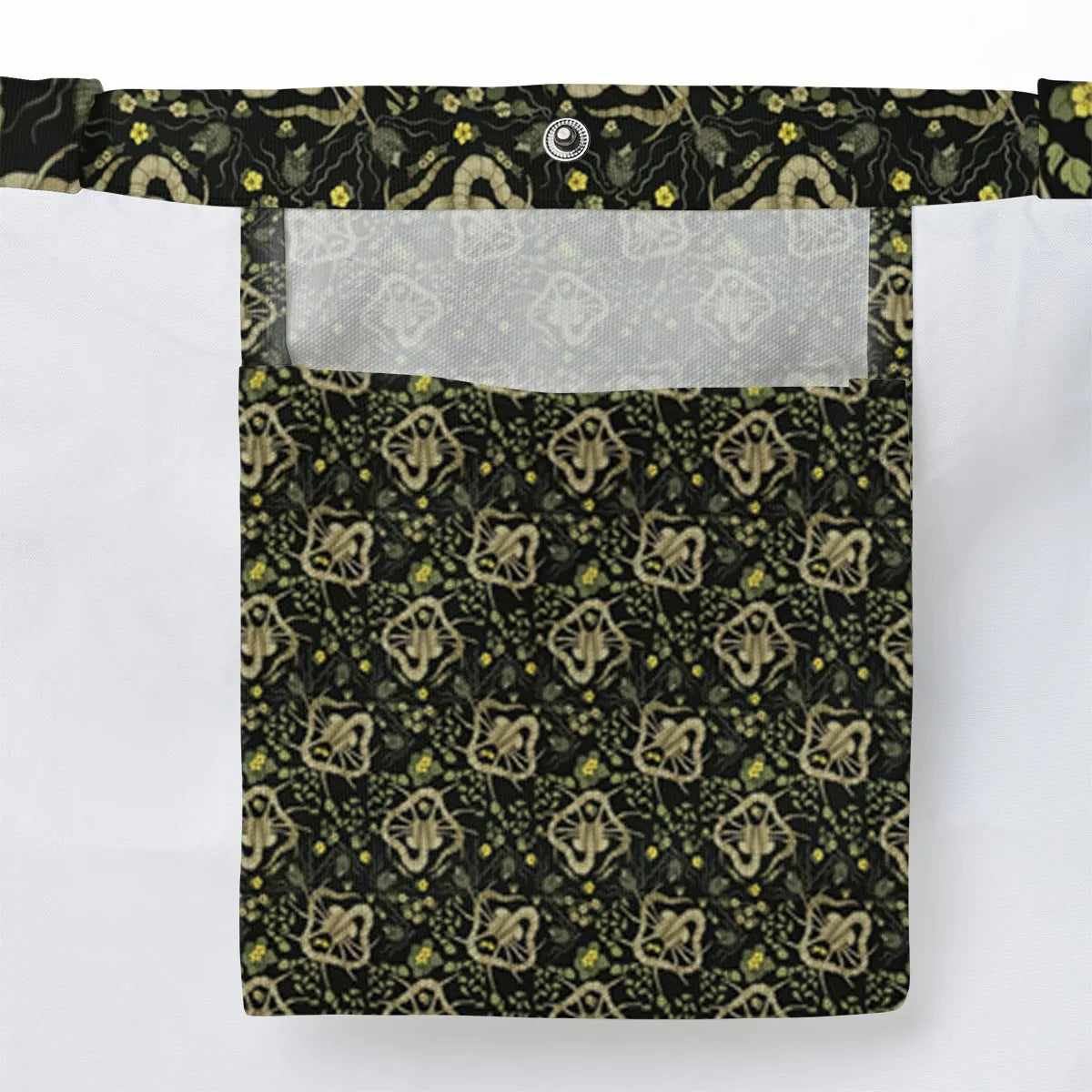 Facehugger Flower Pattern Alien Large Tote Bag