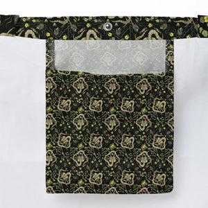 Facehugger Flower Pattern Alien Large Tote Bag