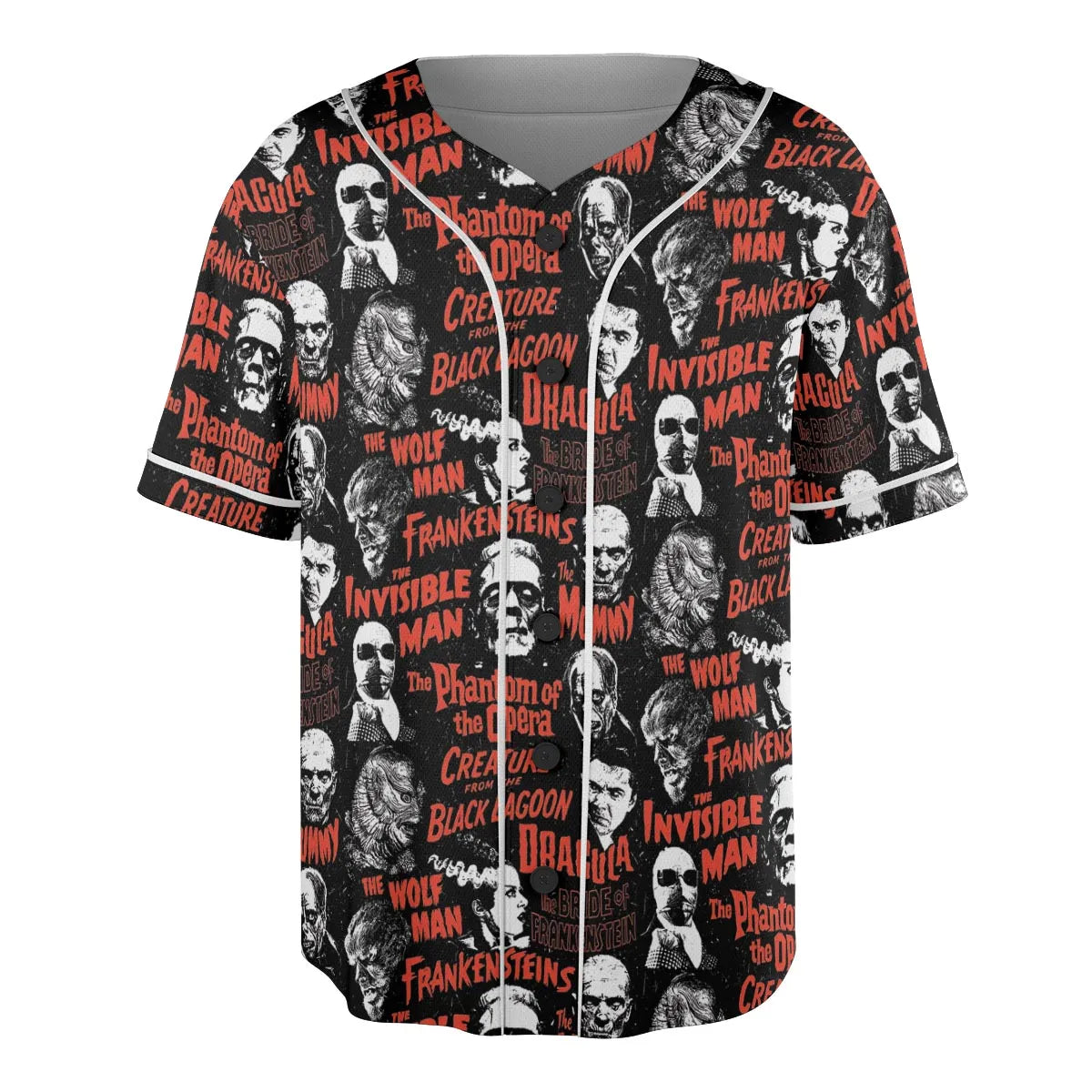 Monster Tiles Unisex Baseball Jersey