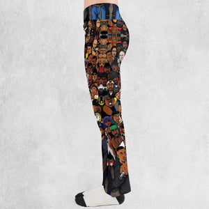 The Golden Age of Hip Hop Flare Leggings