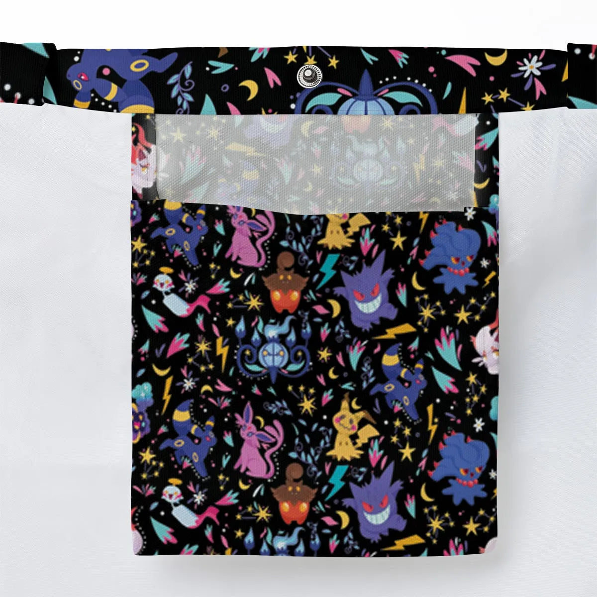 Ghost Buddies Cottagecore Pokemon Patterns Large Tote Bag