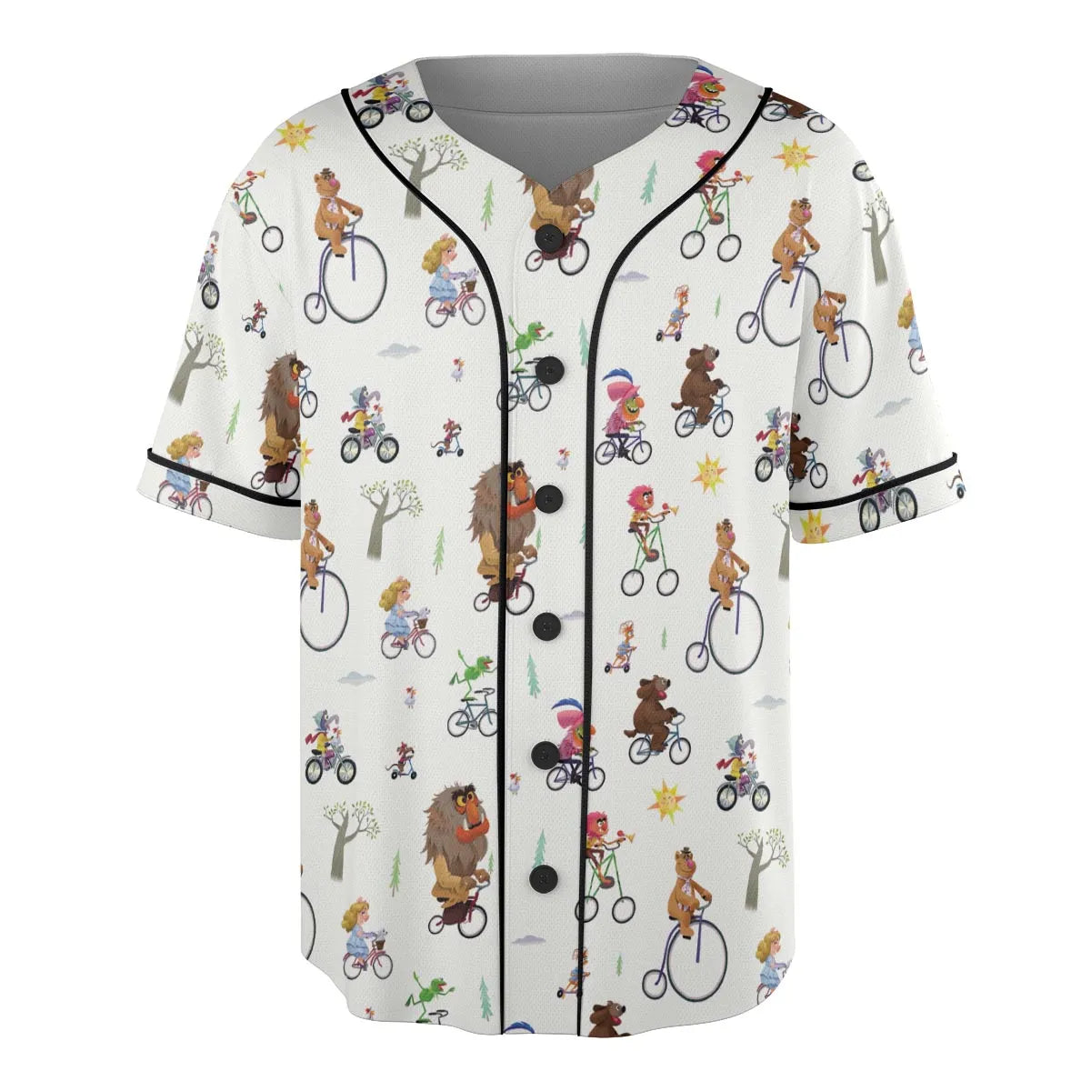 The Muppet Movie Bike Scene Unisex Baseball Jersey