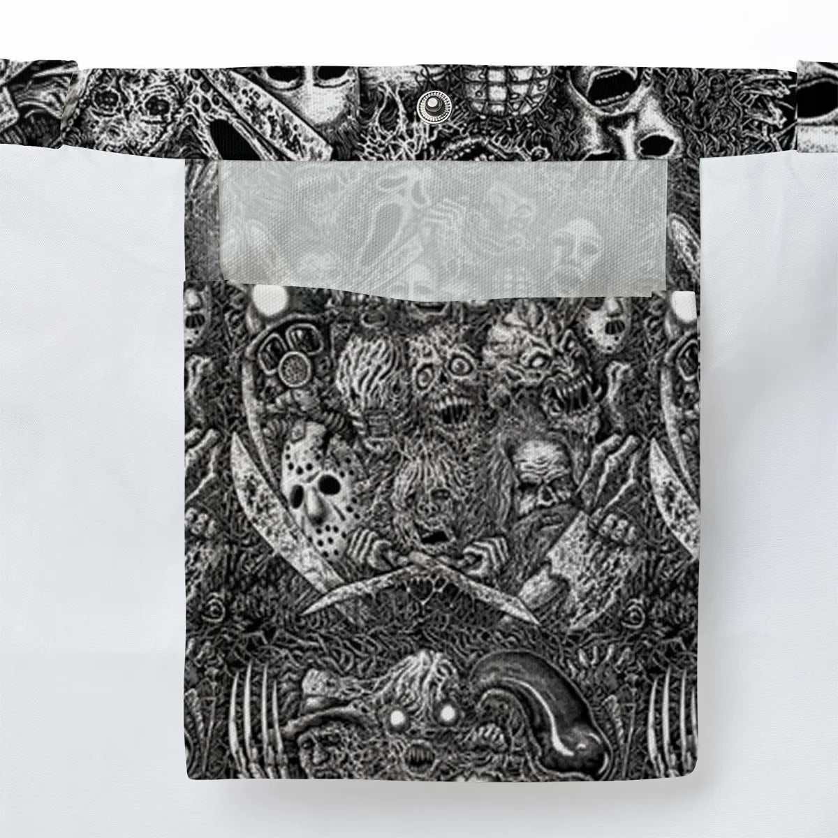 Horror Movie Assemblage Ghostface Xenomorph Pinhead Freddy Michael Myers Large Tote Bag