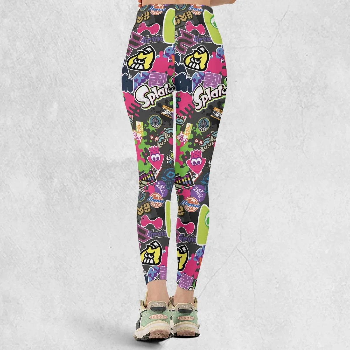 Splatoon Video Game Pattern Legging