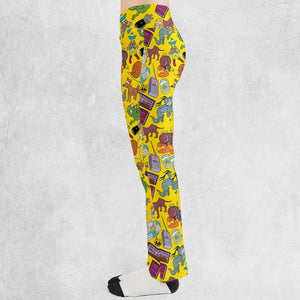 Treehouse of Horror The Simpson Flare Leggings