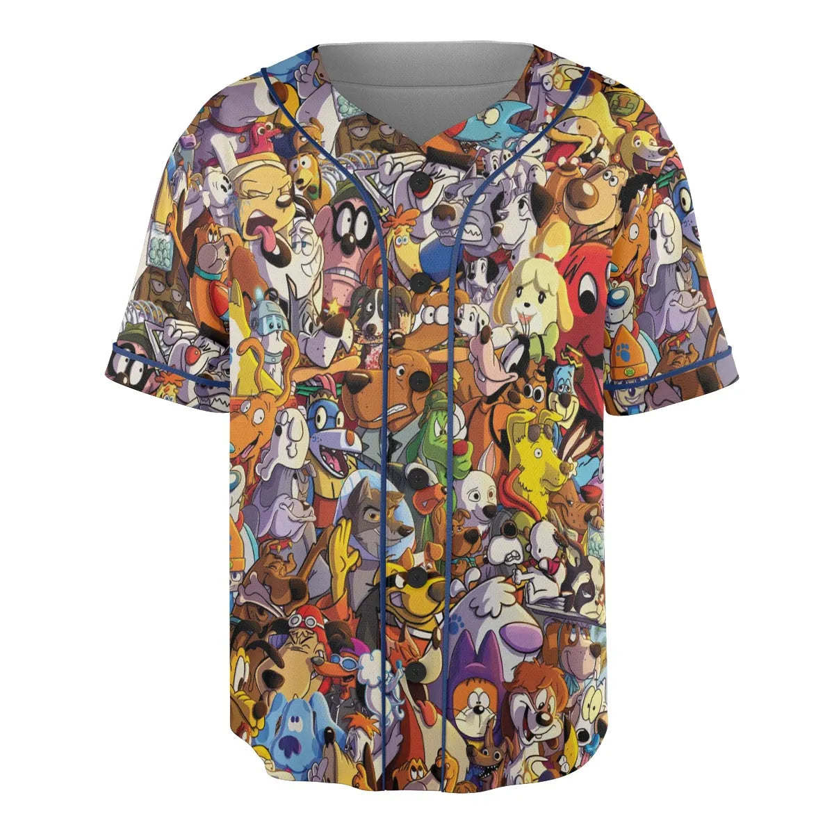 Dogs From Famous Cartoons Unisex Baseball Jersey