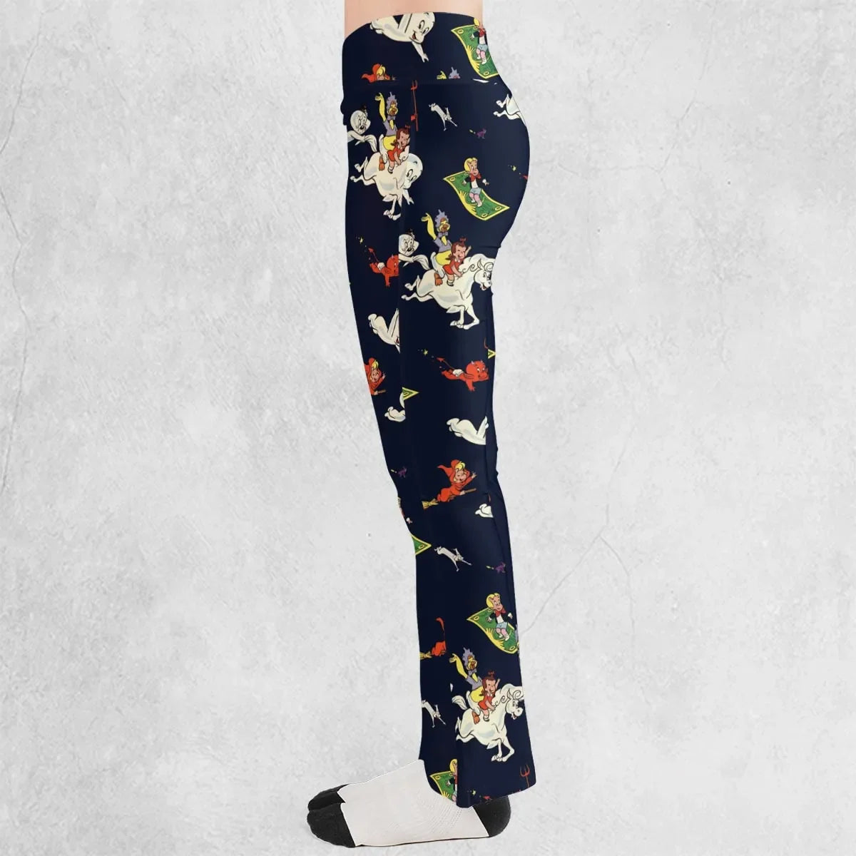 Casper Richie Rich Harvey Comic Characters Flare Leggings