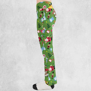 Santa Know Him Elf Flare Leggings