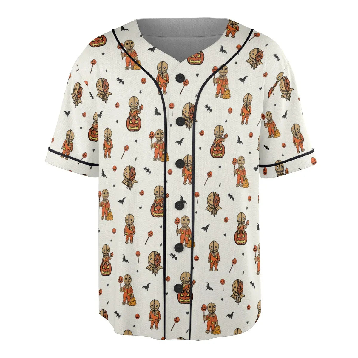 Pumpkin Sam Trick 'r Treat Horror Unisex Baseball Jersey