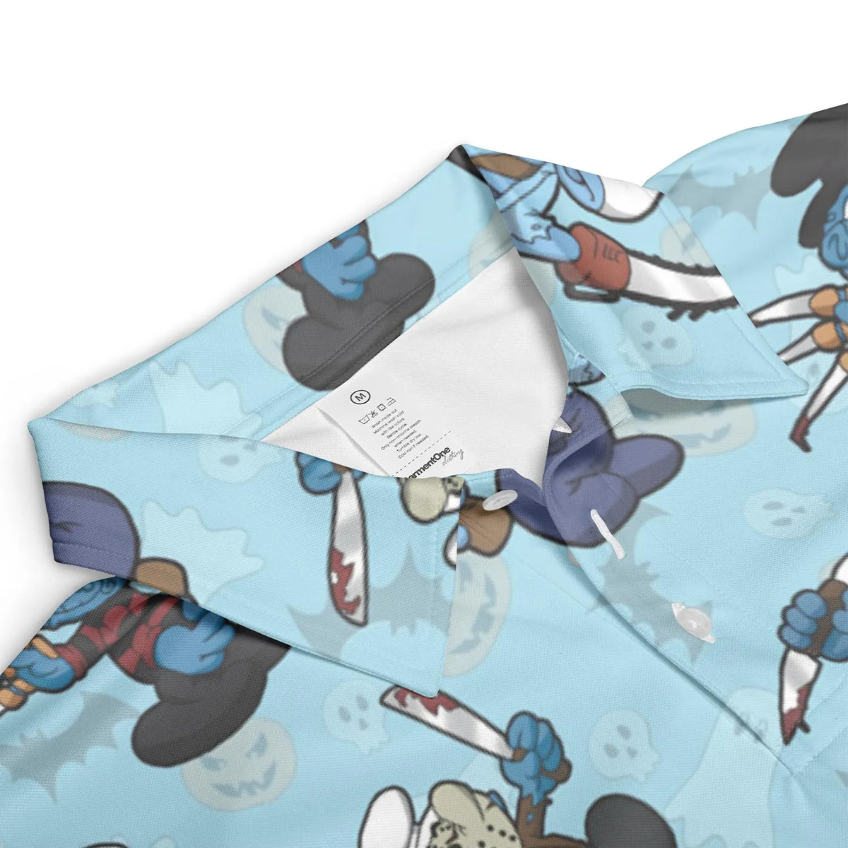 Horror Smurfs AOP Men/Women Polo Shirt