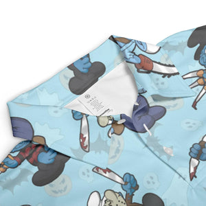 Horror Smurfs AOP Men/Women Polo Shirt