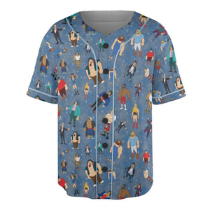 80s Hulk Rock 'n' Wrestling Characters Unisex Baseball Jersey