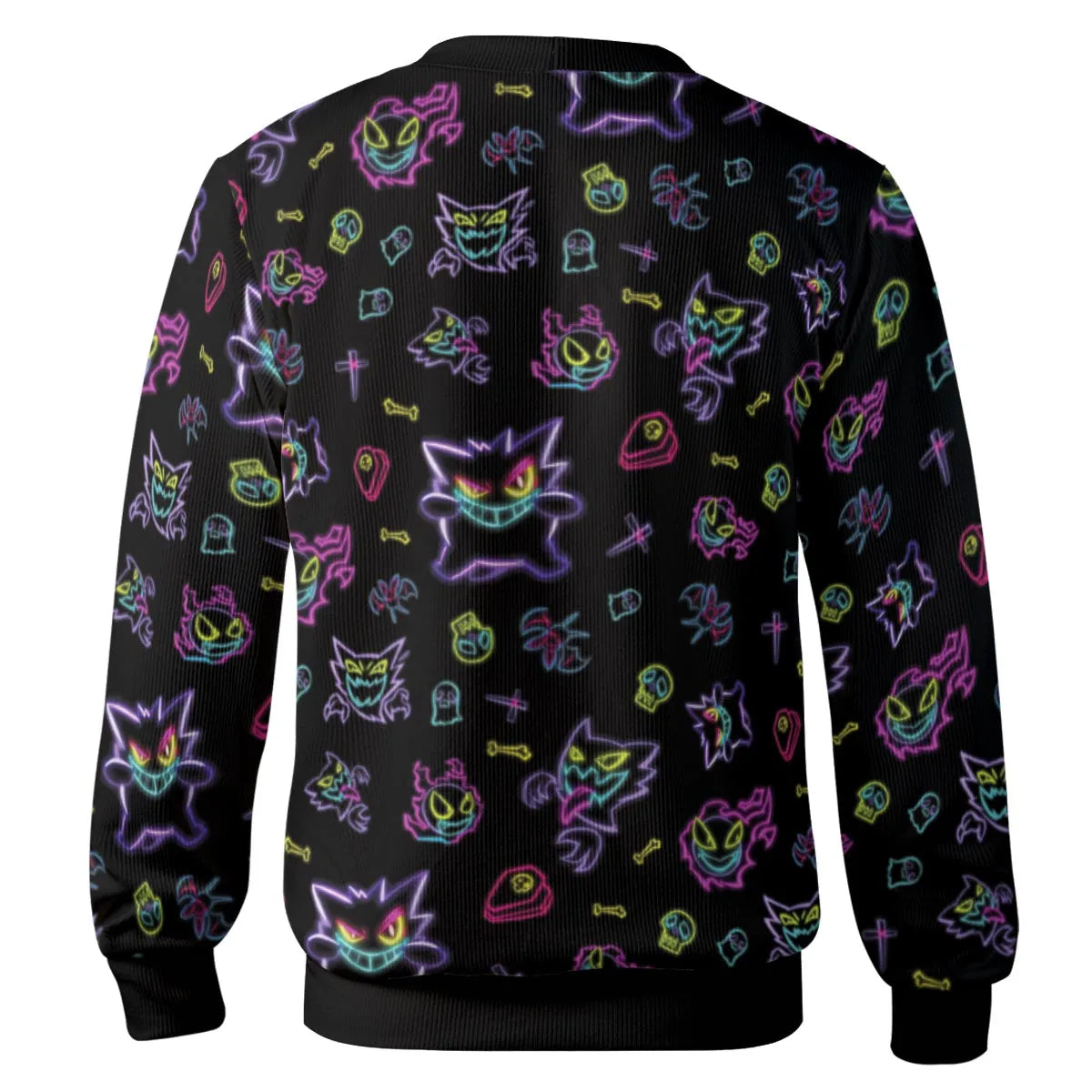Neon Gastly Haunter Gengar Pokemon Cardigan