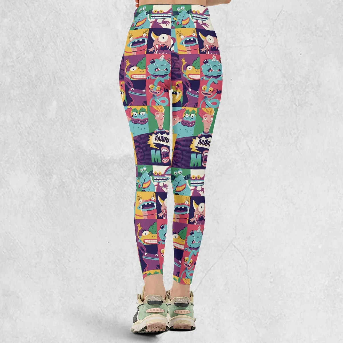 Aaahh!!! Real Monsters Characters Pattern Legging
