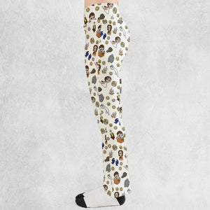 Doodle Luck Dragon Falkor The Neverending Story Flare Leggings
