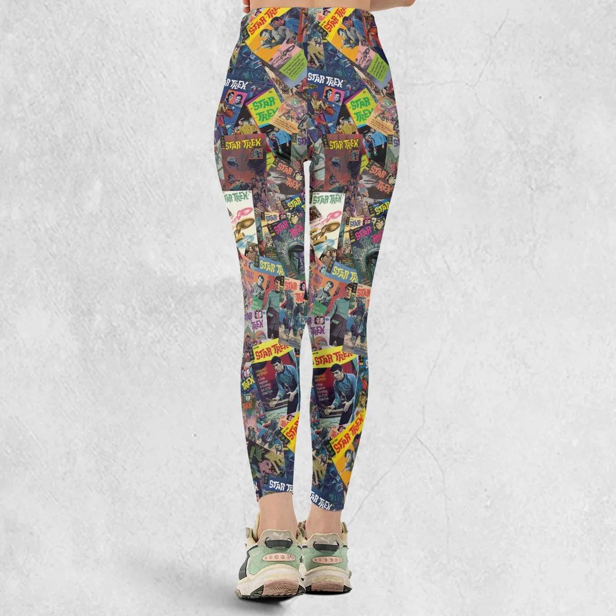 Vintage 1970s Star Trek Comic Books Collage Legging