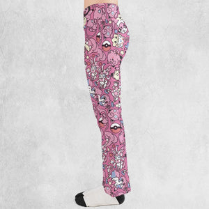 Fairy Pokemon Pattern Flare Leggings