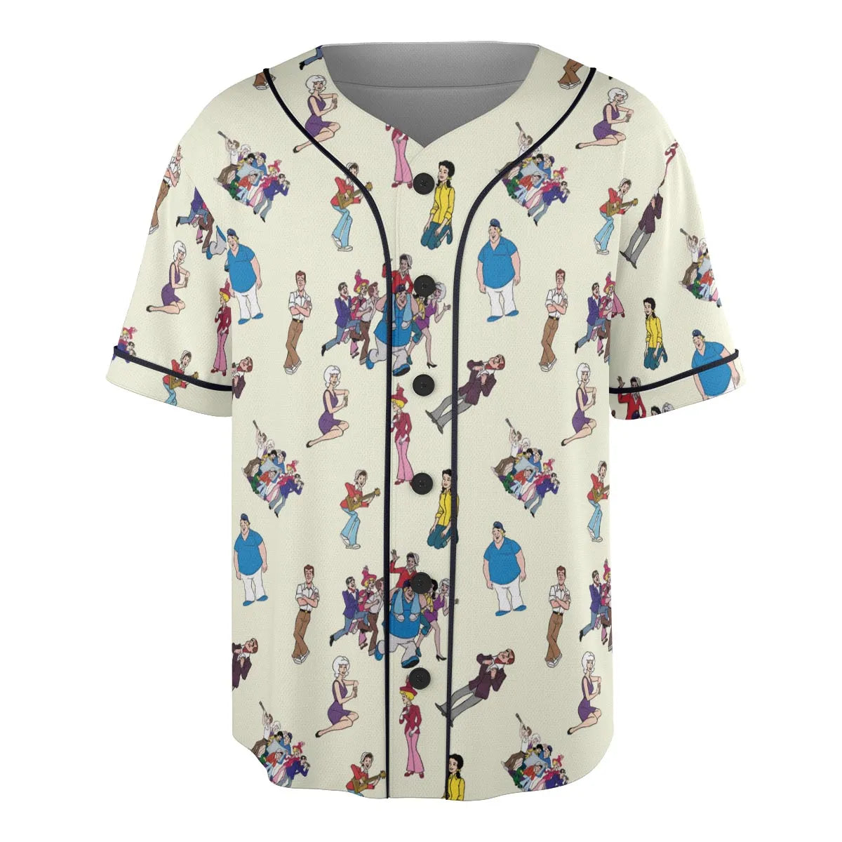 The New Adventures of Gilligan Pattern Unisex Baseball Jersey
