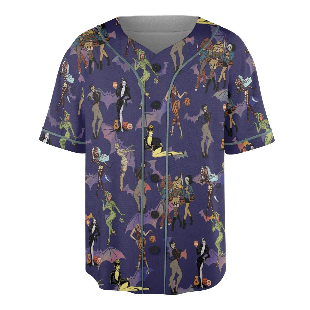 Horror Pin Up Girls Unisex Baseball Jersey