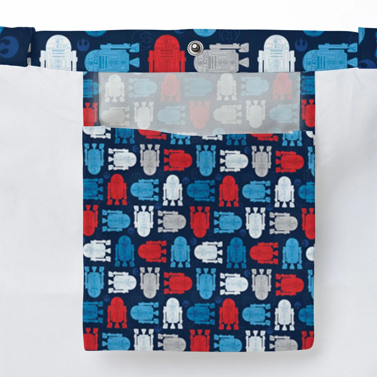 R2-D2 Star Wars 4th of July Pattern Large Tote Bag