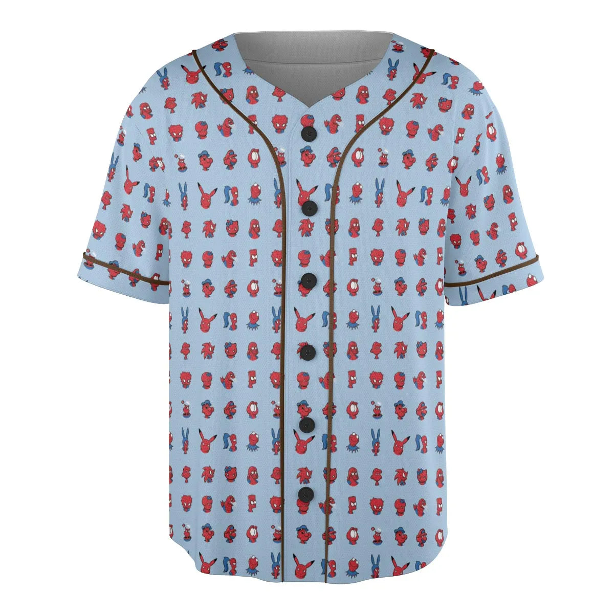 Funny Spider-Man Characters Pattern Unisex Baseball Jersey