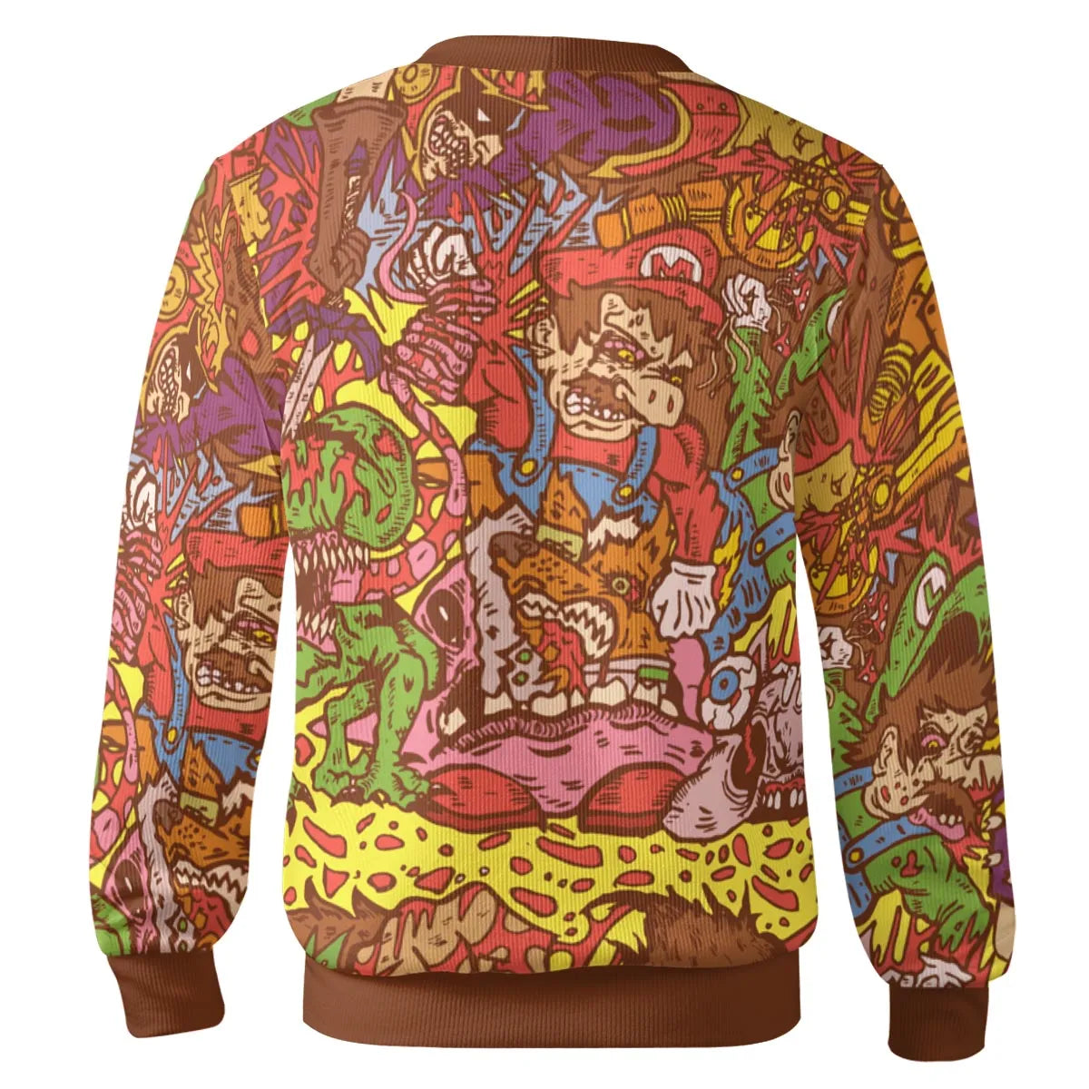 Nitendo Characters in Creepy Style Cardigan