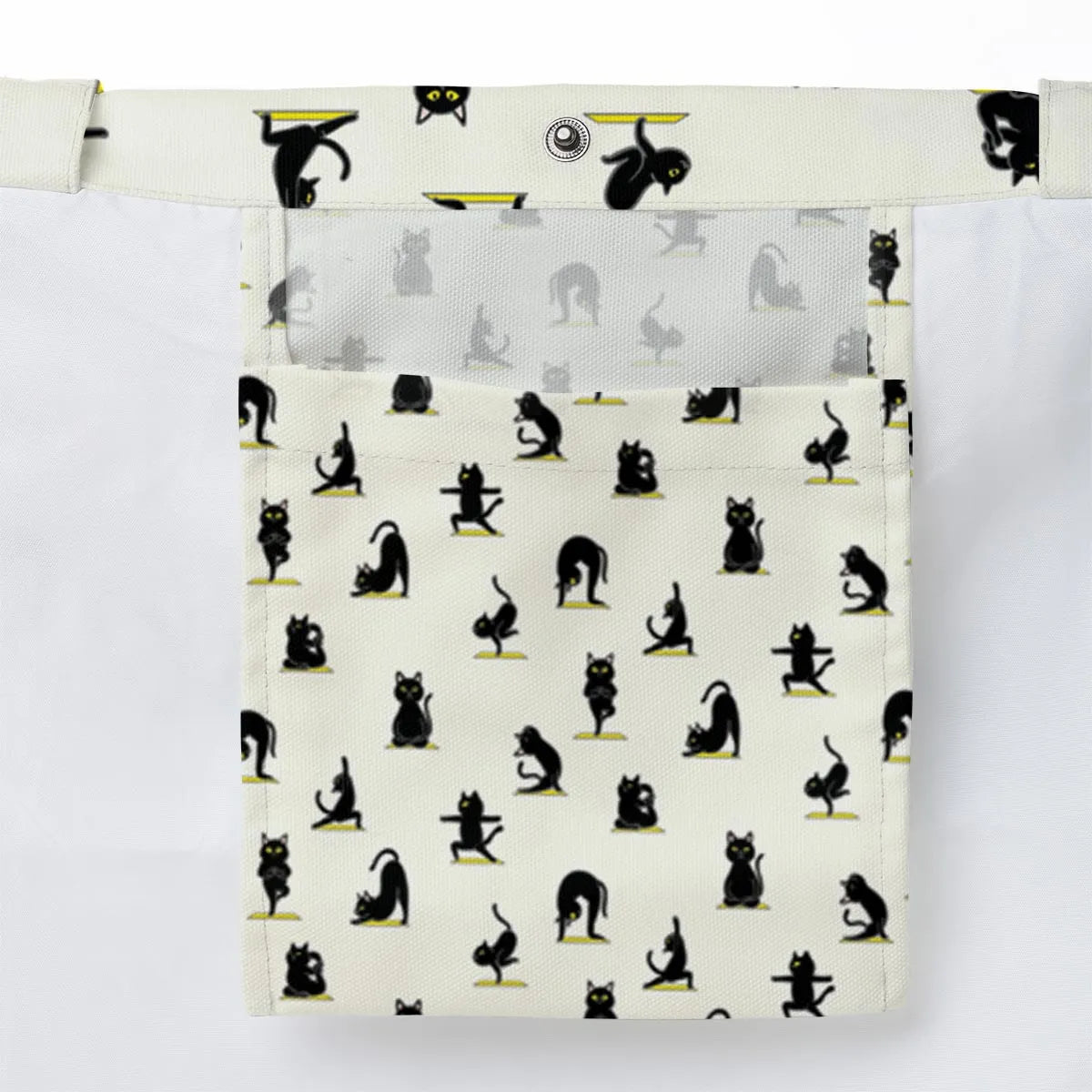 Bombay Cat Yoga Pattern Large Tote Bag