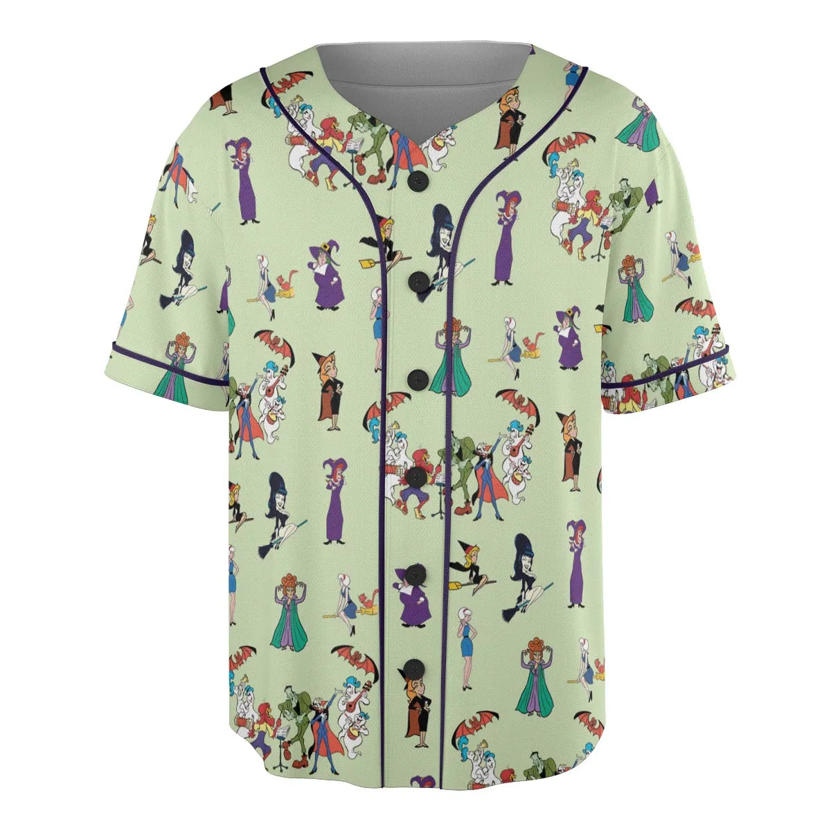 Witches Cartoon Characters Unisex Baseball Jersey