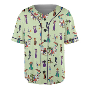 Witches Cartoon Characters Unisex Baseball Jersey