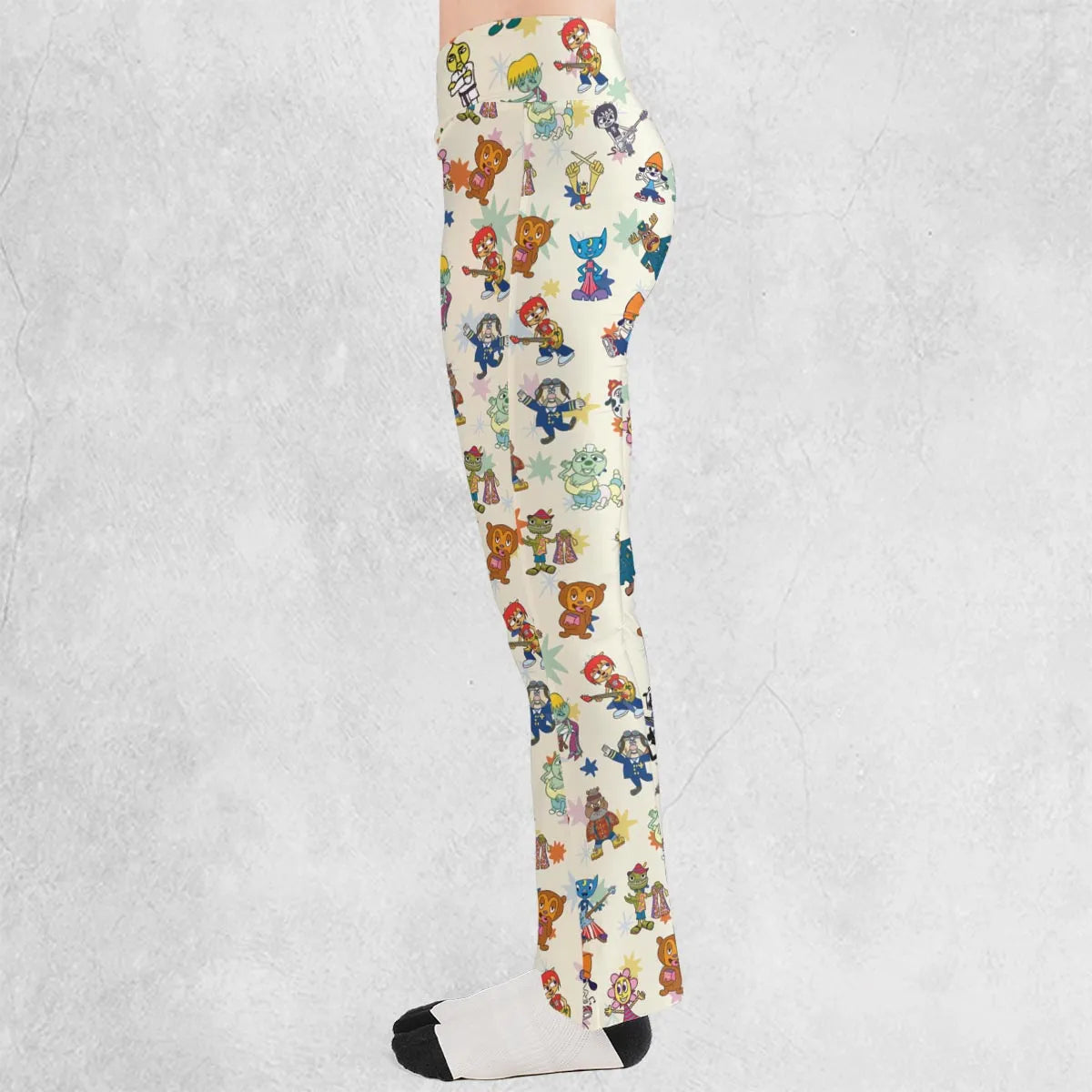 Parappa the Rapper Characters Flare Leggings