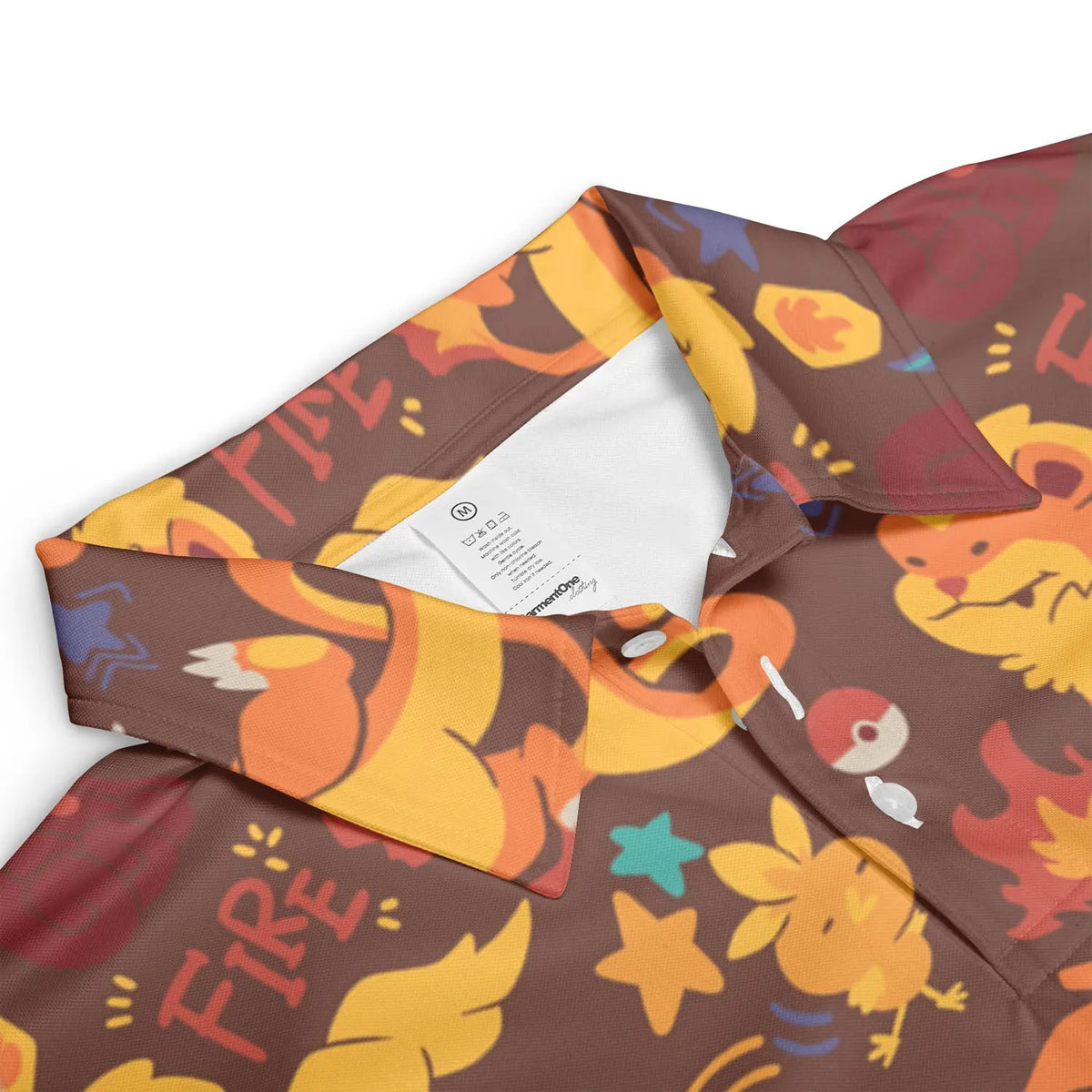 Charizard Arcanine Torchic Fire Pokemon AOP Men/Women Polo Shirt